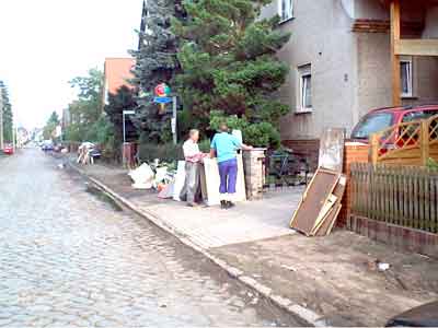 Im Eiscafe Capri stand das Wasser bis zur Hfte