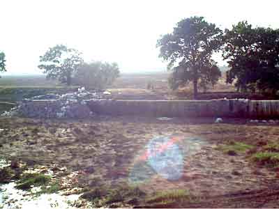 trotz aller Manahmen konnte das Wasser hier nicht aufgehalten werden